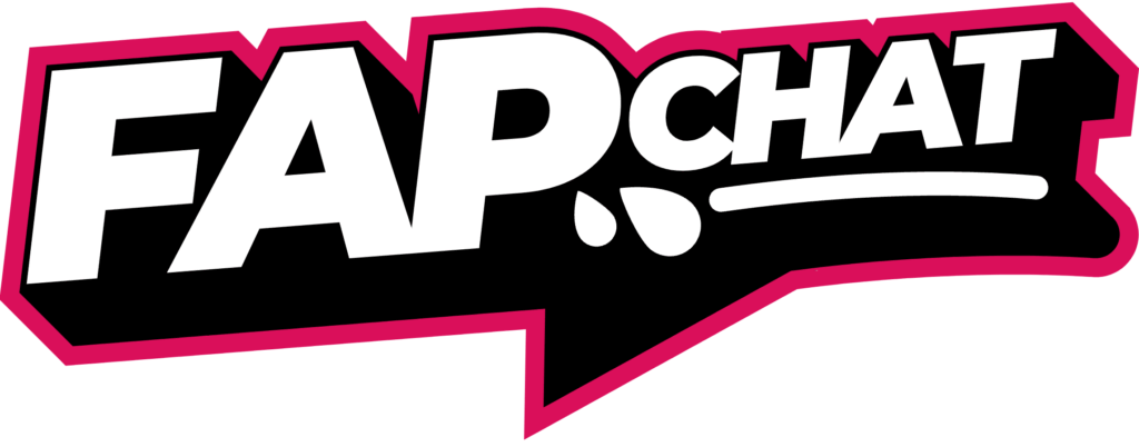 fap chat logo in black and white and pink 