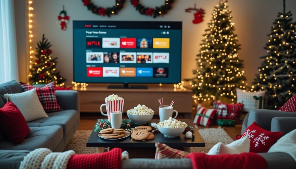 Tips for hosting a legendary holiday movie marathon on Netflix, featuring a countdown of the top 10 Christmas movies on Netflix to watch.