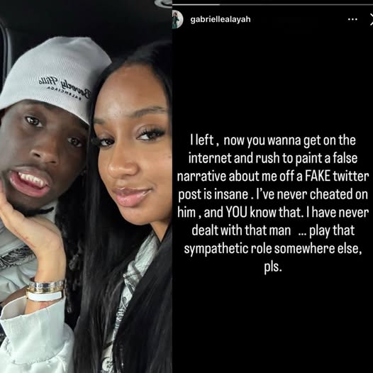 Kai Cenat Ex Girlfriend Gigi Alayah’s viral Instagram story responding to breakup rumors and denying cheating allegations.