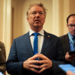 A group of House Republicans, including Don Bacon and Thomas Massie, who joined Democrats in a 219–211 vote to block President Trump’s 35% tariffs on Canadian imports.