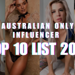 A collage featuring four Australian OnlyFans creators with an overlaid text caption.