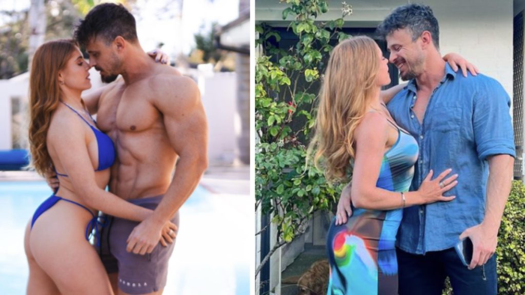 A high-quality graphic titled "10 Real Duos That'll Make You Believe in Love," featuring a curated selection of prominent couple content creators for 2026.