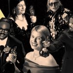 A graphic showcasing the top Oscar Winners 2026, highlighting major victories for the film One Battle After Another (6 wins) and the horror-vampire epic Sinners (4 wins).