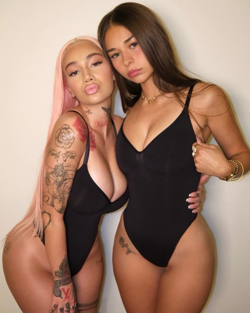 Sophie Rain and Bhad Bhabie posing together