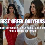 A banner collage featuring four female Greek OnlyFans creators with text overlay reading "BEST GREEEK ONLYFANS" and "TOP 12 VERIFIED GREEK ONLYFANS CREATORS WORTH FOLLOWING IN 2026."