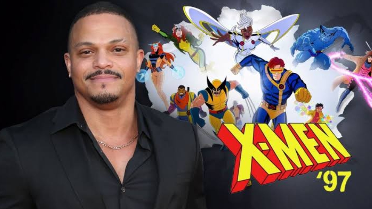 Beau DeMayo posed infront of X men 97 posters
