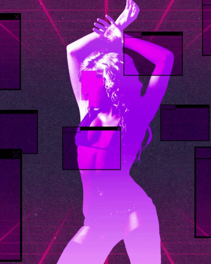 Artistic representation of digital windows overlaying a silhouette, highlighting how Fake OnlyFans Leak Sites exploit vulnerabilities on government websites.