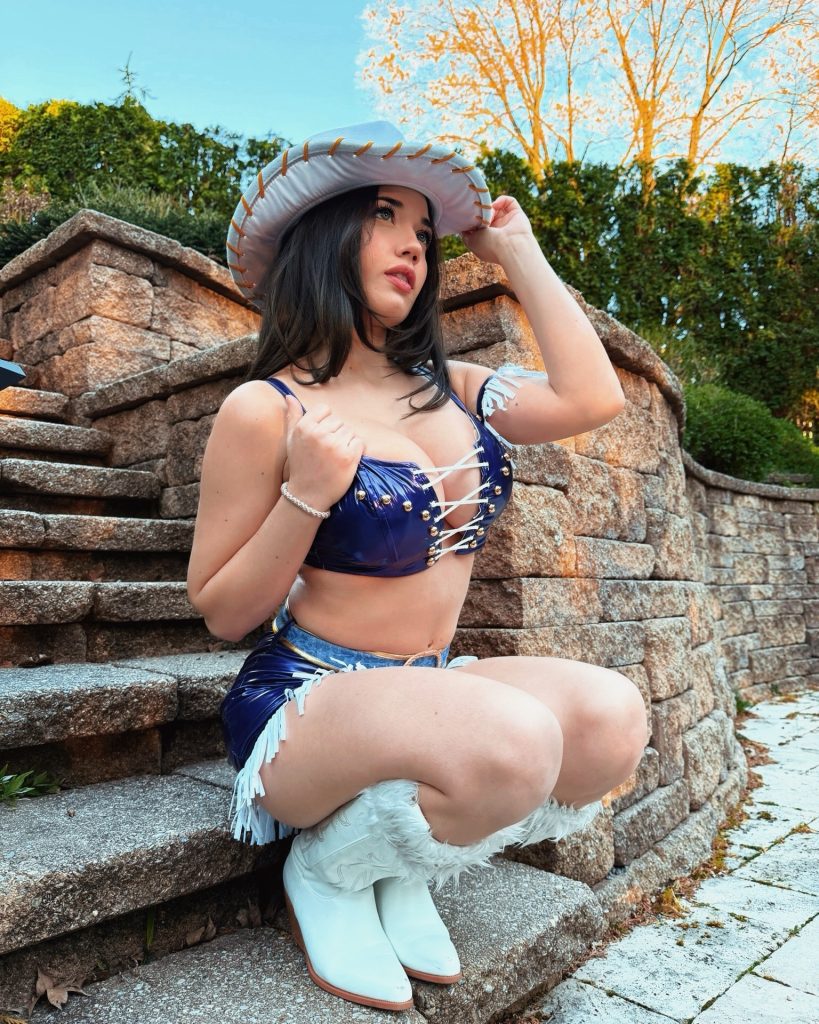 Sofia Gomez, a prominent Thick OnlyFans creator, dressed in a themed outfit.
