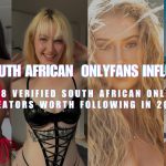 A collage featuring four different South African OnlyFans creators, overlaid with text that reads "Best South African OnlyFans Influencers: Top 08 Verified South African OnlyFans Creators Worth Following in 2026."