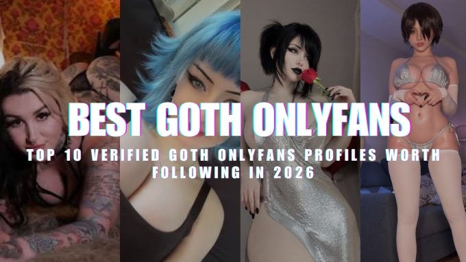 Collage of alternative creators representing the top verified accounts for the best goth onlyfans.