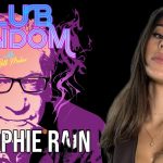 Graphic for Club Random with Bill Maher featuring creator Sophie Rain alongside topics surrounding Sophie Rain OnlyFans earnings.