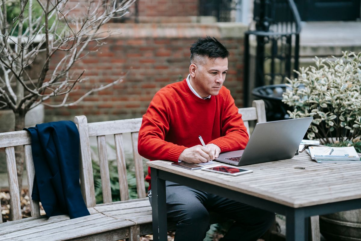 Content creator working online digital platform economy