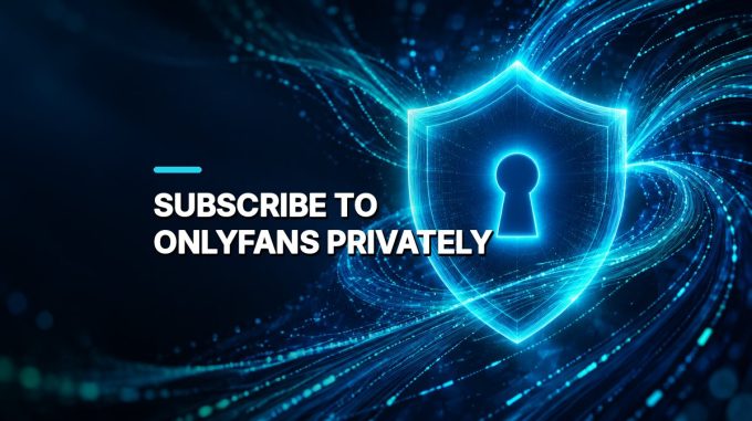 A teal light shield and keyhole stand amid flowing encrypted data streams.